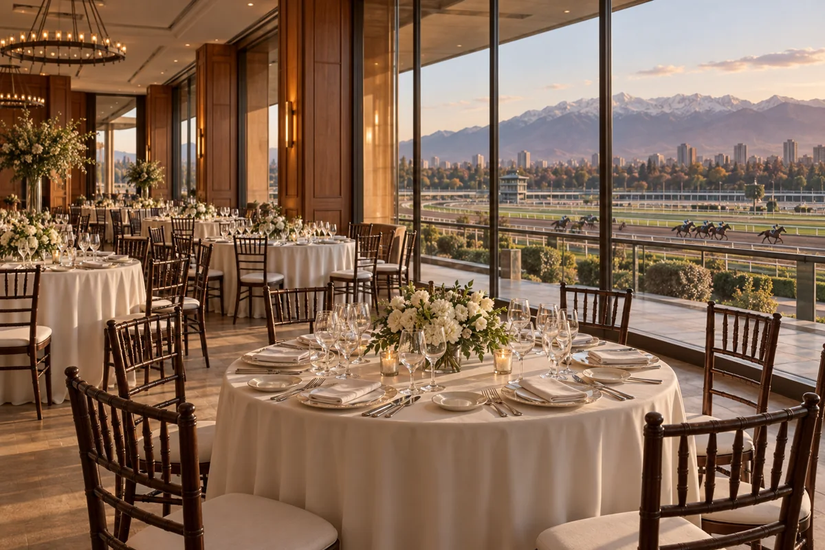Salón preparado para un evento